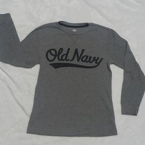 Old Navy Thermal 10-12 waffle weave grey